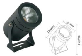 Светодиодный фасадный светильник RGB 12W IP67 AC85-265V угол рассеивания 25º (25шт)