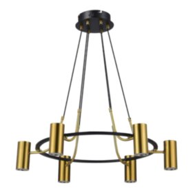 Люстра подвесная Atria 118860P/6 GU10*6/black+brass