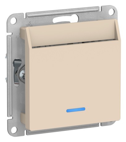 Выключатель карточный СП AtlasDesign 10А IP20 без задержки времени механизм беж