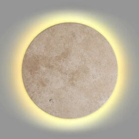 6625/15WL HIGHTECH ODL25 бежевый/металл/травертин Настенный светильник IP20 LED 15W 3000K 220V TRAVE