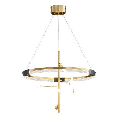 Подвесной светодиодный светильник Crooked ring Black 44.18027 (Inodesign