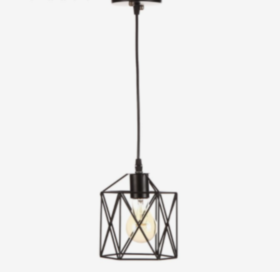 Светильник &quot;Прямоугольник&quot; 1х40Вт E27 черный 16х16х120 см.