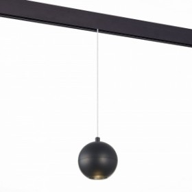 ST354.443.12 Магнитный трековый светильник подвесной Черный LED 1*12W 4000K 750Lm Ra>80 36о IP20 D100xH92 48V