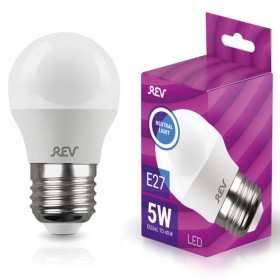 REV Лампа сд G45 Е27 5W, 4000K, холодный свет