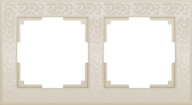 WL слоновая кость 2-ая рамка с узором WL05-Frame-02-ivory