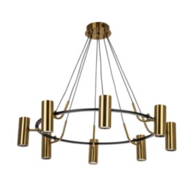 Люстра подвесная Atria 118860P/8 GU10*8/black+brass