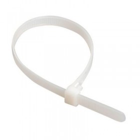 Кабельная стяжка (хомут) 4,8х250мм нейлон (белый) (100 шт./уп.) (200)