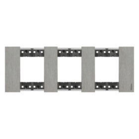 Bt LIVING NOW Декоративная рамка 3 поста (2+2 модуля), &quot;Сталь&quot;