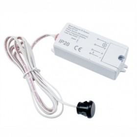 Датчик движения (открытие/закрытие двери) ИК LE MSS1 500W до 5-6см (провод 1,5м) IP20 (100)