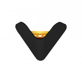 Светильник настенный накладной NUOVO LED 200х170х90 7Вт литой алюм. 3000К IP54 черный 1 луч, duwi