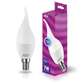 REV Лампа сд FC37 Е14 7W, 6500K, холодный свет