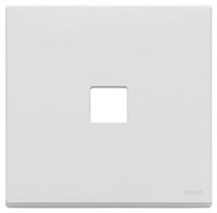 НАКЛАДКА ПЛОСКАЯ, 2 МОДУЛЯ НА 1 КНОПКУ, FLAT, БЕЛАЯ МАТОВАЯ