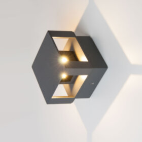 1606 TECHNO LED графит / Светильник садово-парковый со светодиодами TELLUS