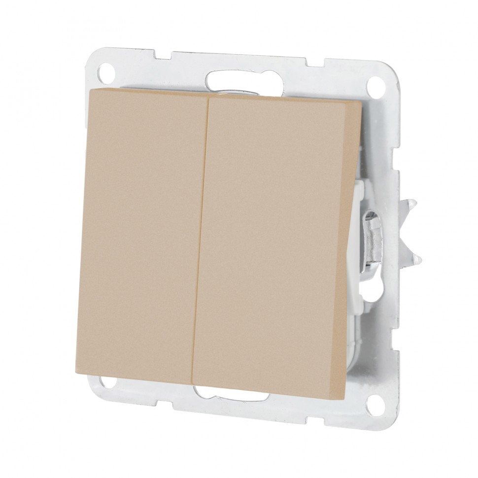 Механизм переключателя 2-кл (шампань) LK80