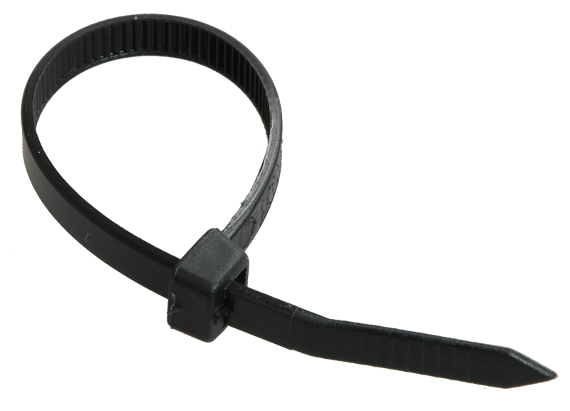 Кабельная стяжка (хомут) 4,8х250мм нейлон (черный) (100 шт./уп.) (200)