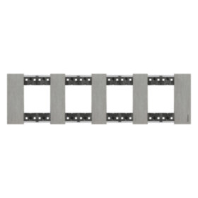 Bt LIVING NOW Декоративная рамка 4 поста (2+2 модуля), &quot;Сталь&quot;