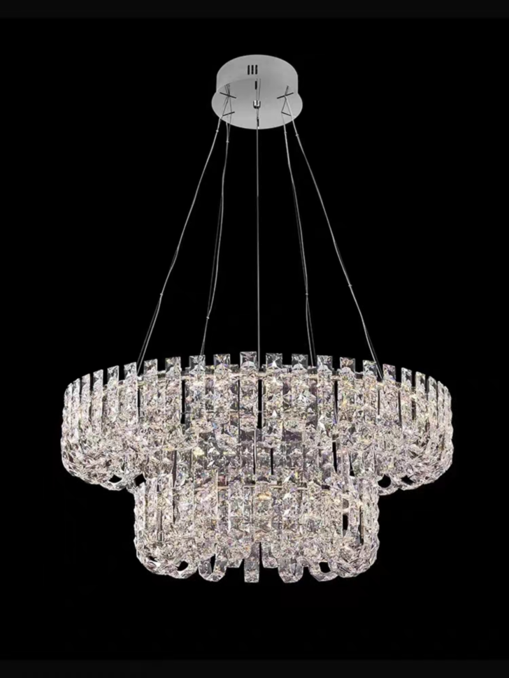 Светодиодная люстра Crystal D800+500 E14*22