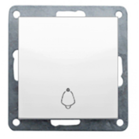 Механизм переключателя 1-кл (белый) LK80