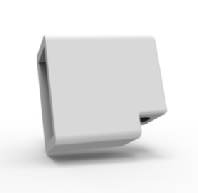 Плоский угол для миниканала нижняя пробка