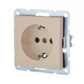 Механизм розетки с/з (шампань) LK80