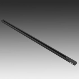 502018 Трек двухконтактный однофазный BARRA,длина1м, ЧЕРНЫЙ МАТОВЫЙ (питание и заглушка в комплекте)