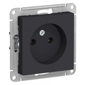 Механизм розетки 1-м б/з карбон AtlasDesign