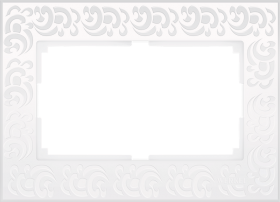 WL белый Рамка для 2-ой розетки WL05-Frame-01-DBL-white