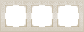 WL слоновая кость 3-ая рамка с узором WL05-Frame-03-ivory