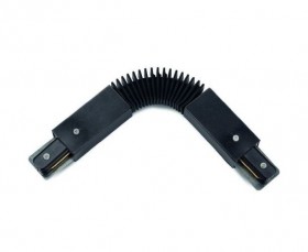 Соединитель гибкий однофазного трека 220V, Черный