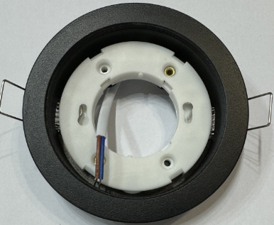 Точечный каркас 4627 GX53 черный круг D105*H25mm