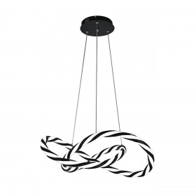 PLC-7066-500 Люстра подвесная светодиодная 85W, 3000-6500K с диммером, пульт ДУ, черный