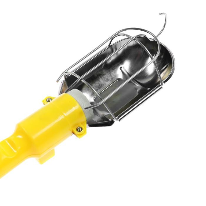 Светильник переносной Luazon Lighting с выключателем под лампу E27, 10 метров, желтый      6030013