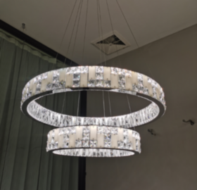 Светодиодная люстра Larimar  D800+500 LED 107w*2