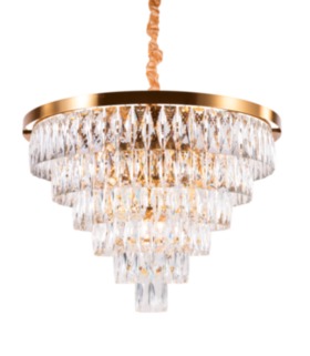 2431P/16A PT BRS+CL (1) Люстра (в 2-х коробках) NW