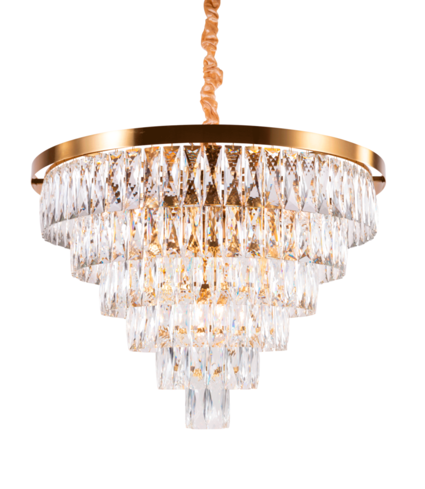 2431P/16A PT BRS+CL (1) Люстра (в 2-х коробках) NW