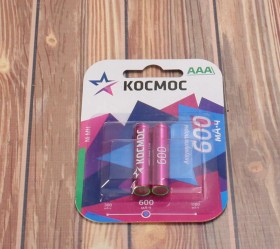 Аккумулятор КОСМОС R03 NI-MH 600 мАч 2/24/288