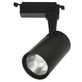 Светильник 20w на однофазный трек 220V LED 4200K.Черный