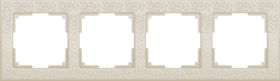 WL слоновая кость 4-ая рамка с узором WL05-Frame-04-ivory