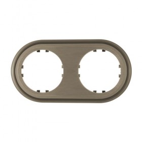 Рамка 2-пост. круглая (бронза) LK Vintage-Classic (50шт.) 1кор.=500шт.