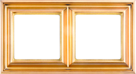 Jung Рамка EPD 2-я, пластик, &quot;имитация золота&quot;