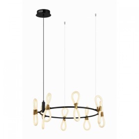 8379MDM-8 BK+GD BLACK+WHITE  (1) Люстра (RL)
