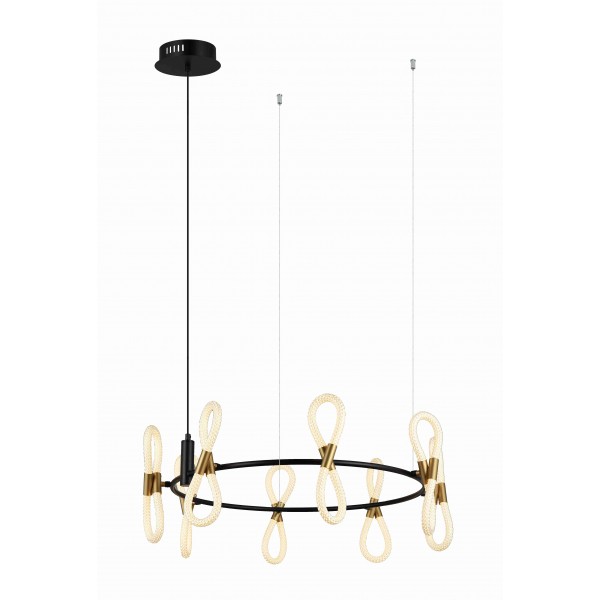 8379MDM-8 BK+GD BLACK+WHITE  (1) Люстра (RL)