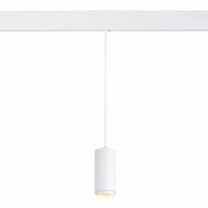 ST357.543.06 Магнитный трековый светильник подвесной ZOOM белый LED 1*6W 4000K 667Lm Ra>80 10-60о IP20 D60xH120 48V