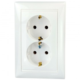 LEGRAND VALENA бел роз 2 с\з 50шт