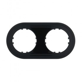 Рамка 2-пост. круглая (черн.) LK Vintage-Classic (50шт.) 1кор.=500шт.