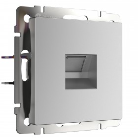 WL Розетка Ethernet RJ-45 (серебряный)