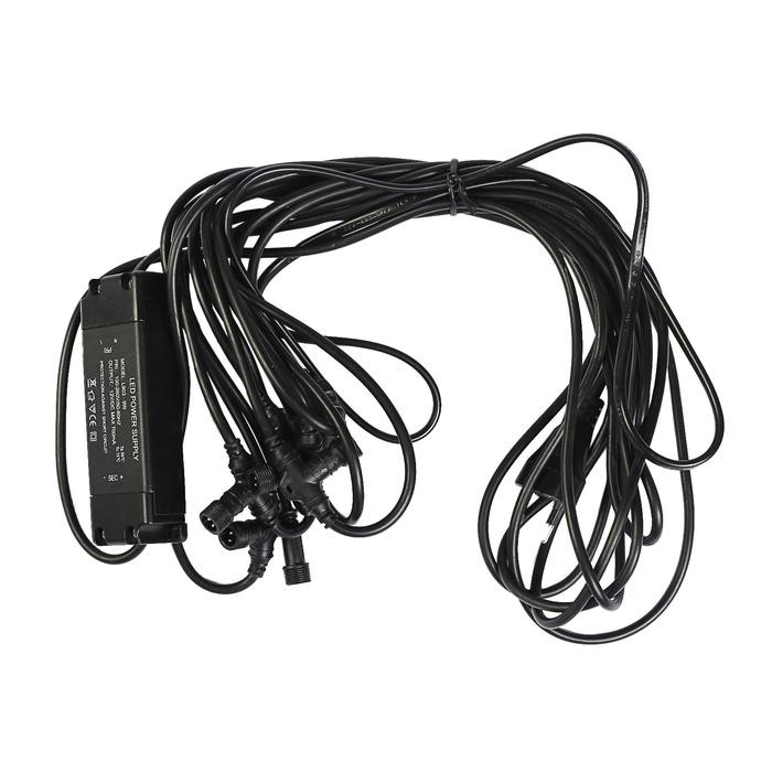 Комплект для подключения до 6 светильников VSL-XXX, мах 9 Вт, 6 метров, 220 В   2723536