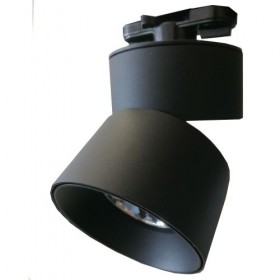 Светильник 30w на однофазный трек 220V LED 4200K.Черный