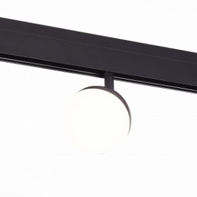 ST358.436.07 Магнитный трековый светильник Черный LED 1*7W 3000K 520Lm Ra>80 120о IP20 L120xW90xH192 48V