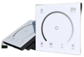 Контроллер для управления для одноцветной ленты с белой сенсорной панелью